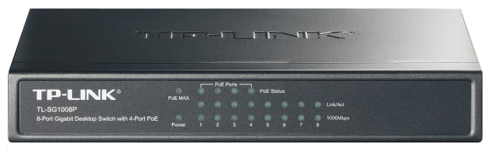 TP-LINK TL-SG1008P / 8-Port Gigabit / 4 PoE ports /
