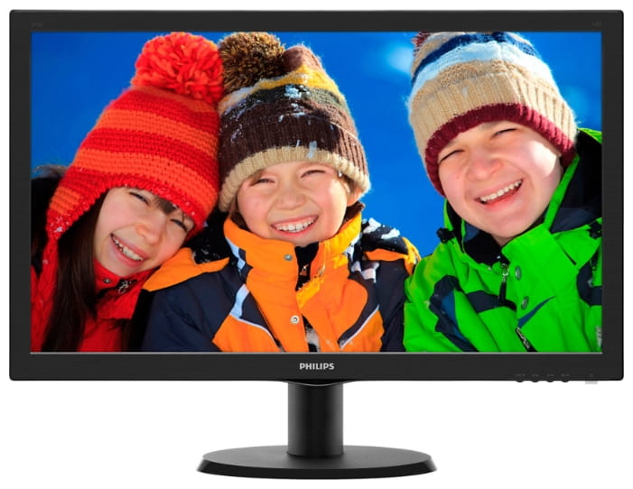 Monitor Philips 243V5LHAB / 23.6" FullHD / 5ms / 250cd / LED10M:1 / Speaker 2x2W /