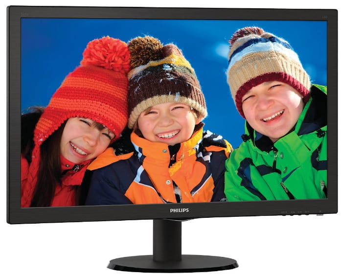 Monitor Philips 243V5LHAB / 23.6" FullHD / 5ms / 250cd / LED10M:1 / Speaker 2x2W /