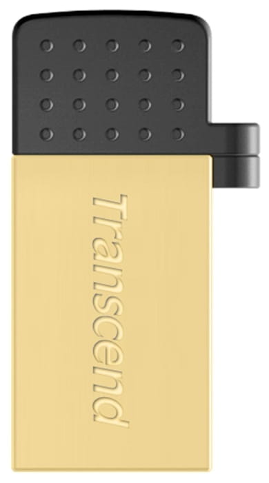 USB Transcend JetFlash 380G 32Gb / OTG / USB2.0 + Micro-USB / Gold