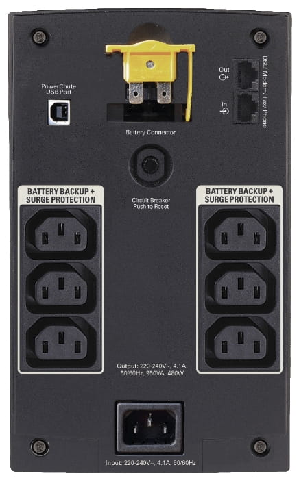 APC Back-UPS BX950UI / 950VA / 480W /