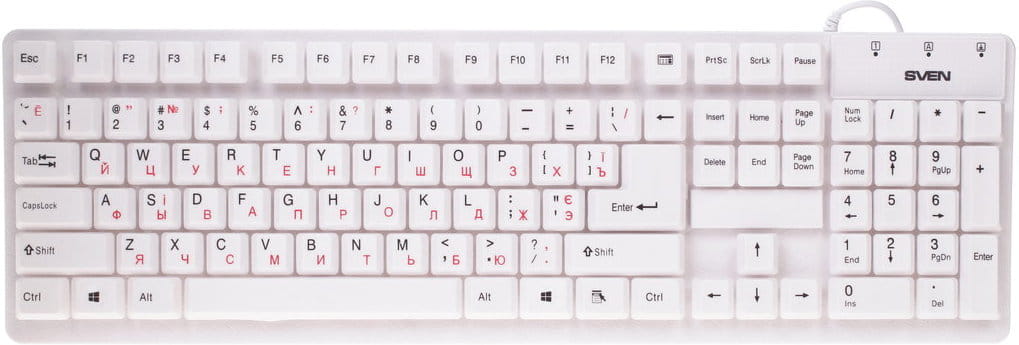 Keyboard Sven Standard 301 / USB / White