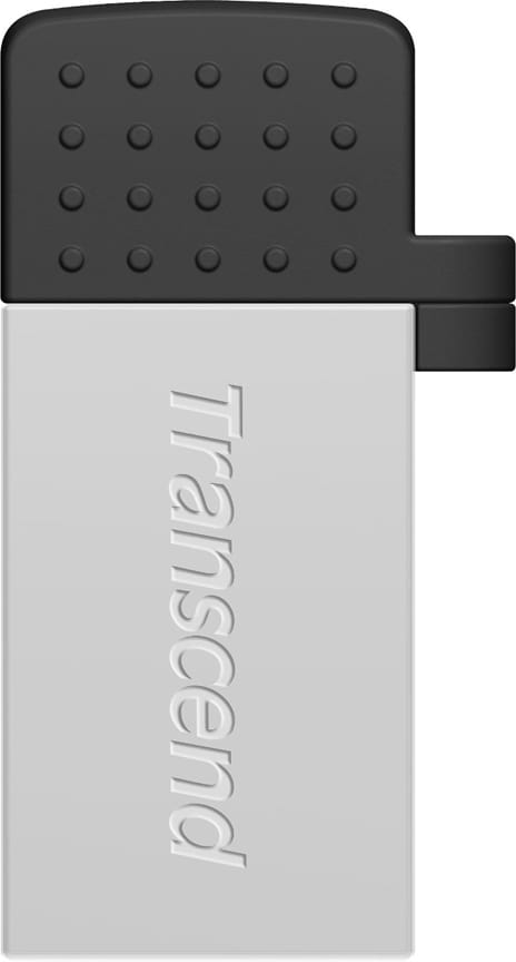 USB Transcend JetFlash 380G 32Gb / OTG / USB2.0 + Micro-USB / Silver