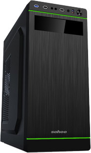 Case ATX Sohoo 5907 / 500W / Green