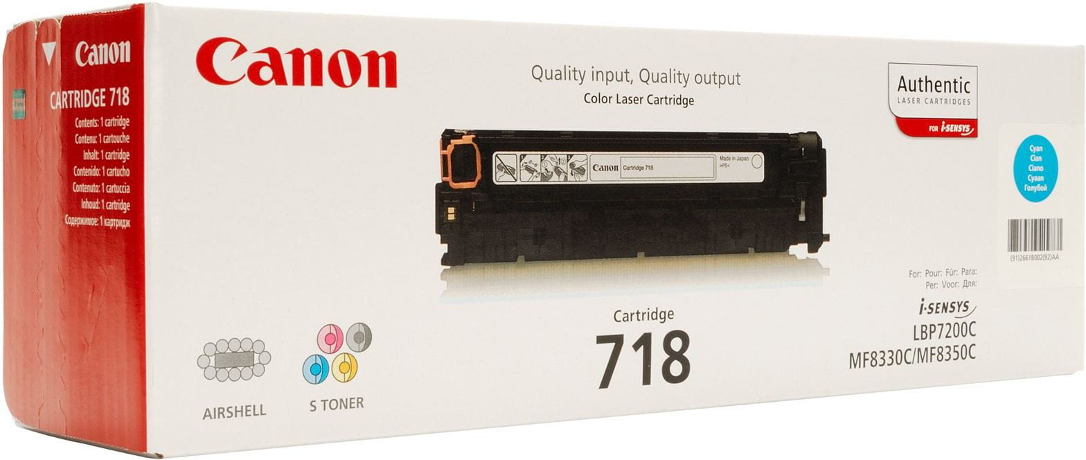 Cartridge Canon 718 / Original / Cyan