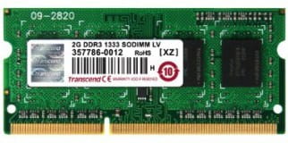 Transcend PC10600 2GB DDR3