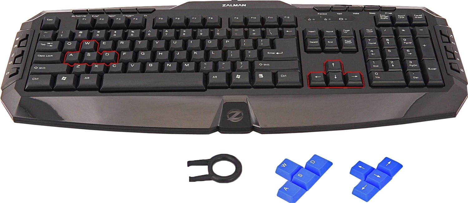 Keyboard Zalman ZM-K300M / Multimedia / USB /