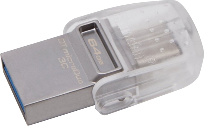 Kingston DataTraveler microDuo 64GB / DTDUO3C/64GB Silver