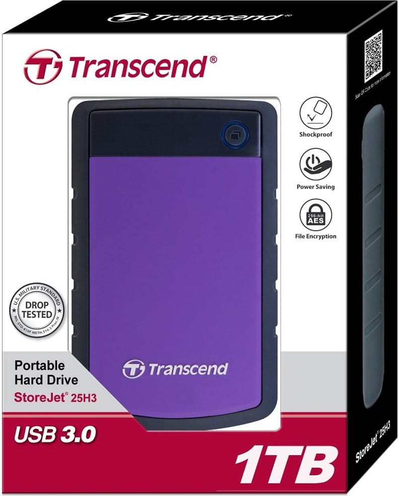 Transcend StoreJet 25H3P TS1TSJ25H3P Purple