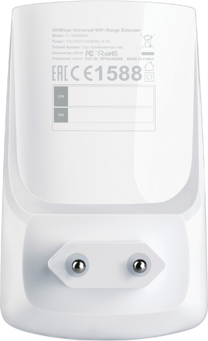 TP-LINK TL-WA854RE N300 Wireless Wall Plugged Range Extender