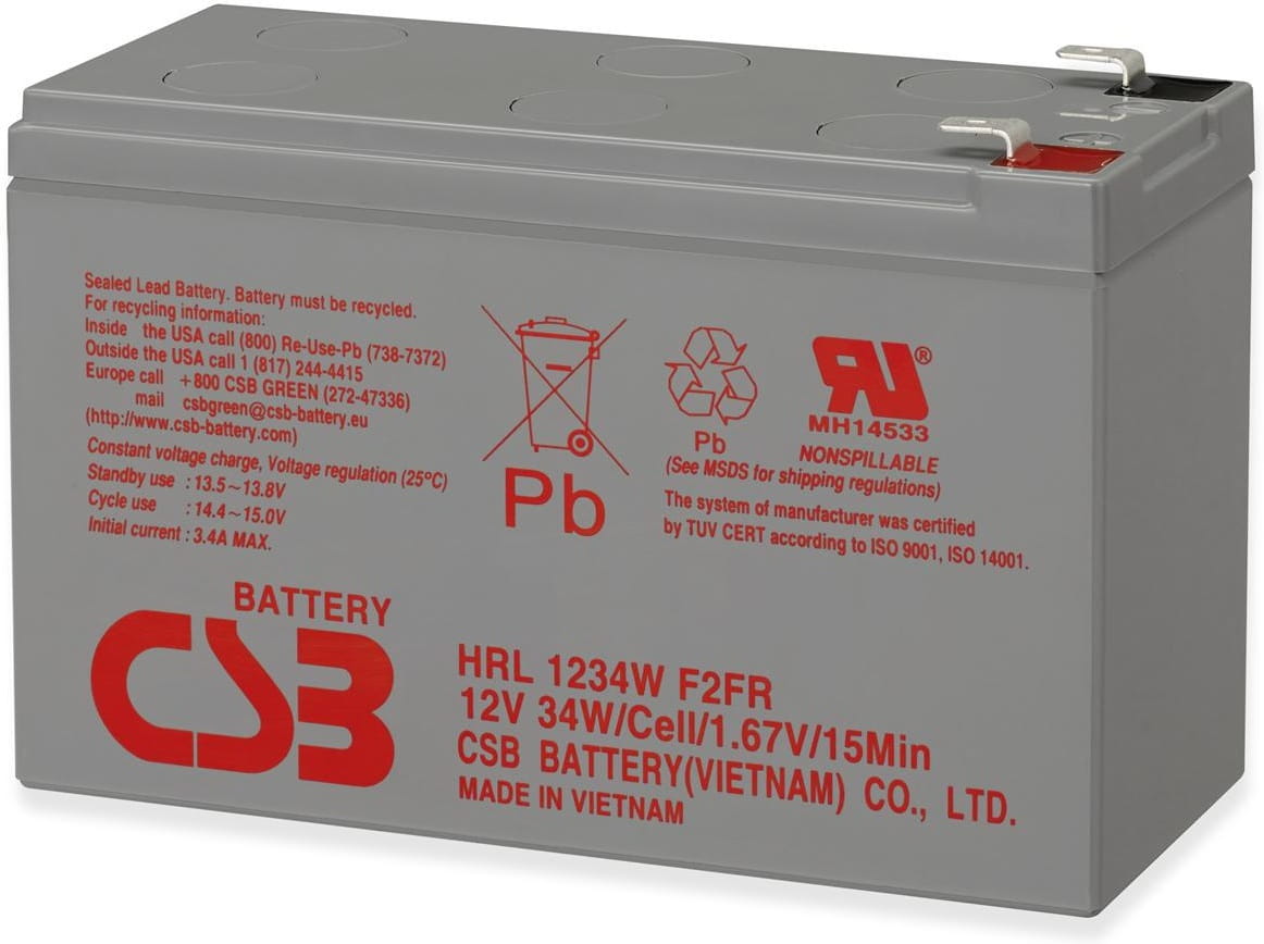 CSB HRL1234W / 12V 8.4Ah / High Rate Long Life