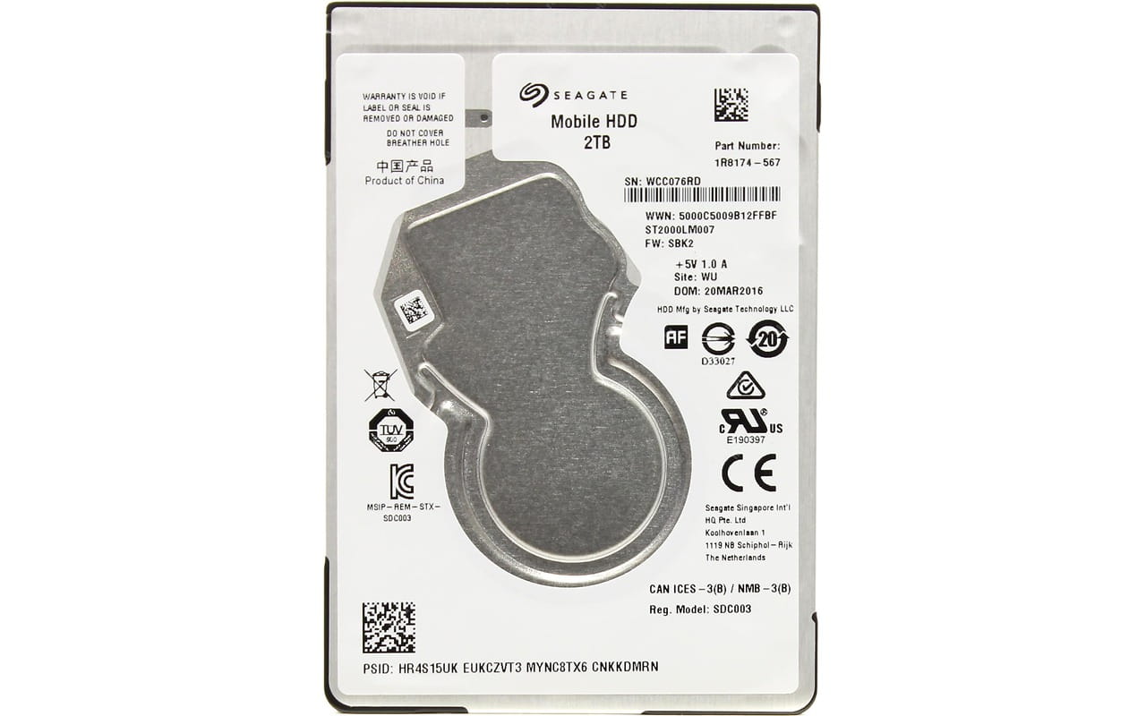 Seagate Mobile ST2000LM007 2.5" HDD 2.0TB