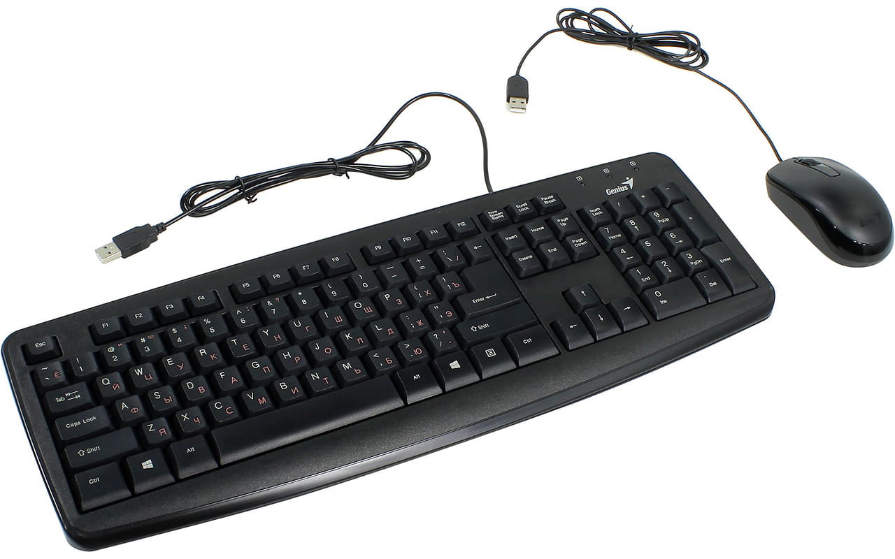 Genius KM-130 Keyboard KM-110X + Mouse DX-110 Black