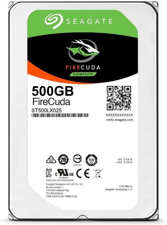 Seagate ST500LX025 FireCuda Compute Hybrid Laptop Thin 2.5" SHDD 500GB