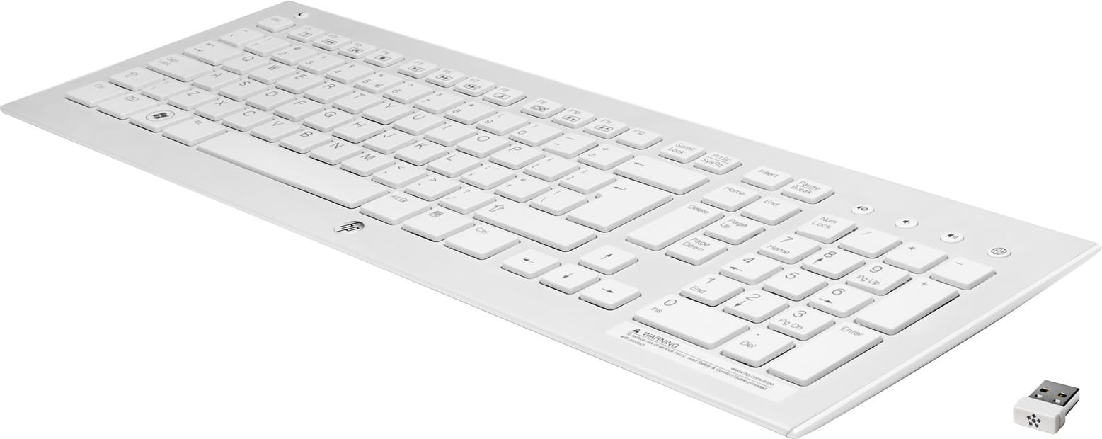 Keyboard HP K5510 / Wireless / Ultra-slim / H4J89AA#ACB White