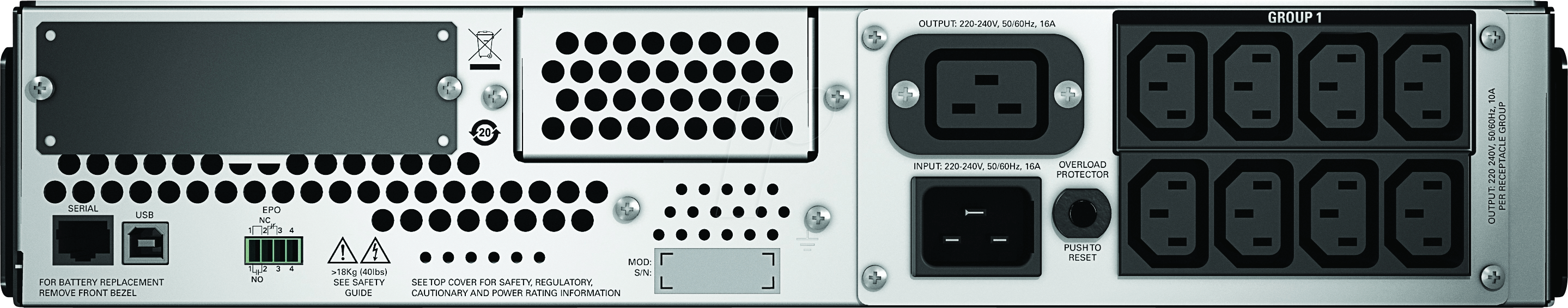 APC Smart-UPS 2U SMT3000RMI2U / 3000VA / 2700W
