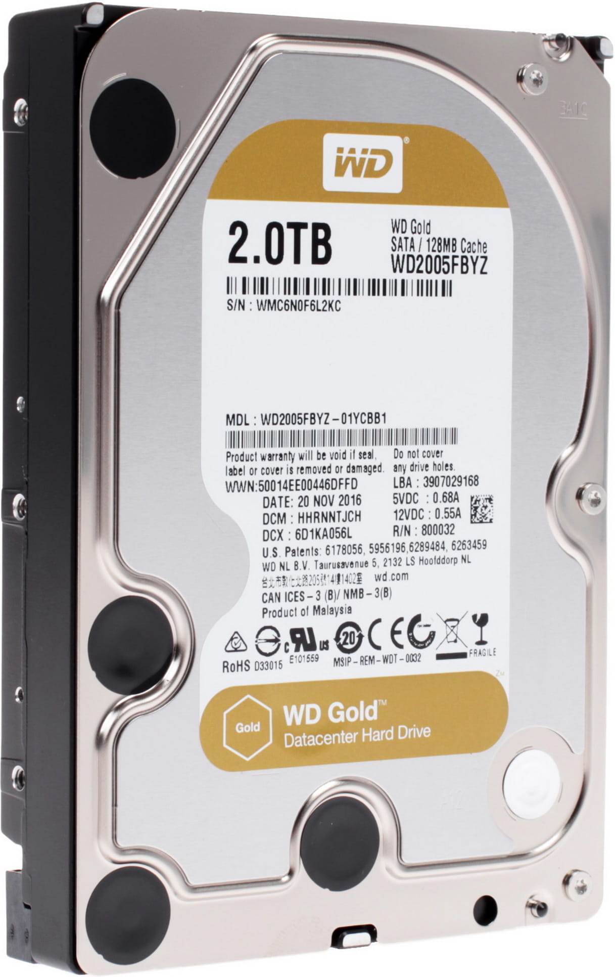 Western Digital Gold Enterprise WD2005FBYZ / 2.0TB HDD 3.5