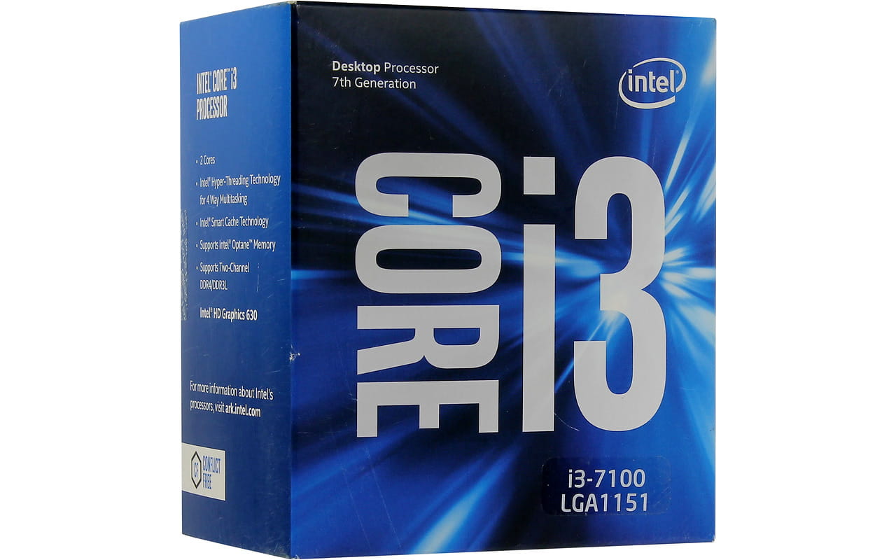 Intel Core i3-7100 Kaby Lake  With Cooler