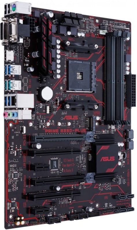MB ASUS PRIME B350-PLUS / Socket AM4 / AMD B350 / Dual 4xDDR4-3200 / ATX /