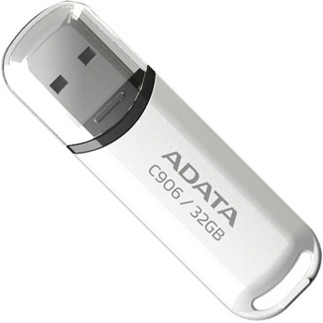 USB ADATA C906 / 32GB / Classic Cap / White