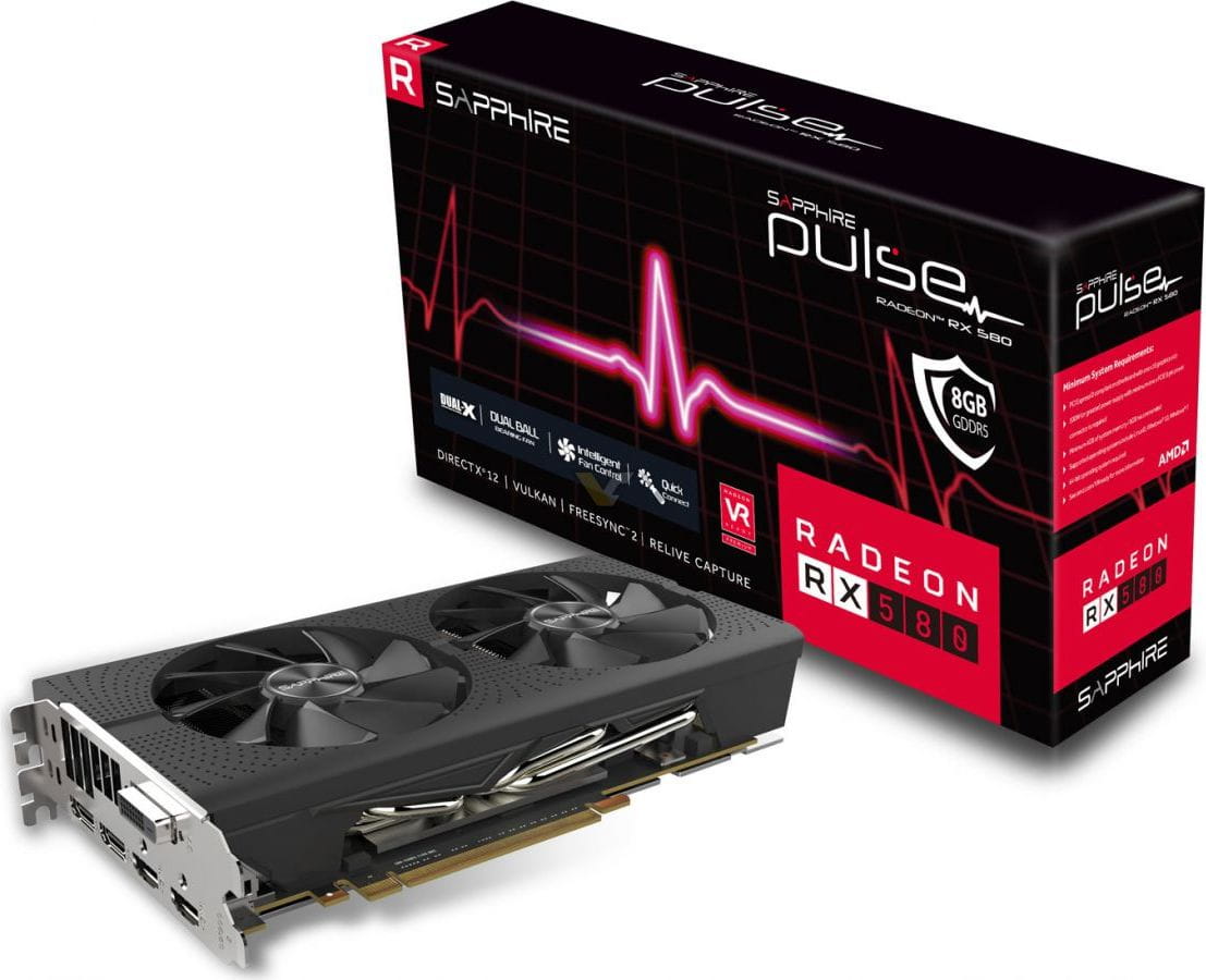 Sapphire PULSE Radeon RX 580 8GB DDR5 256Bit