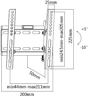 Brateck LP41-22T 200x200 23" - 42" 50Kg