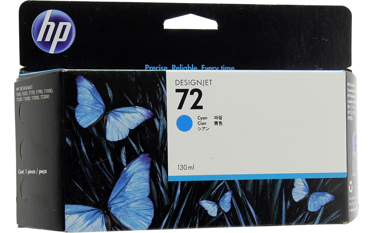 HP  №72 ink cartridge vivera ink Cyan