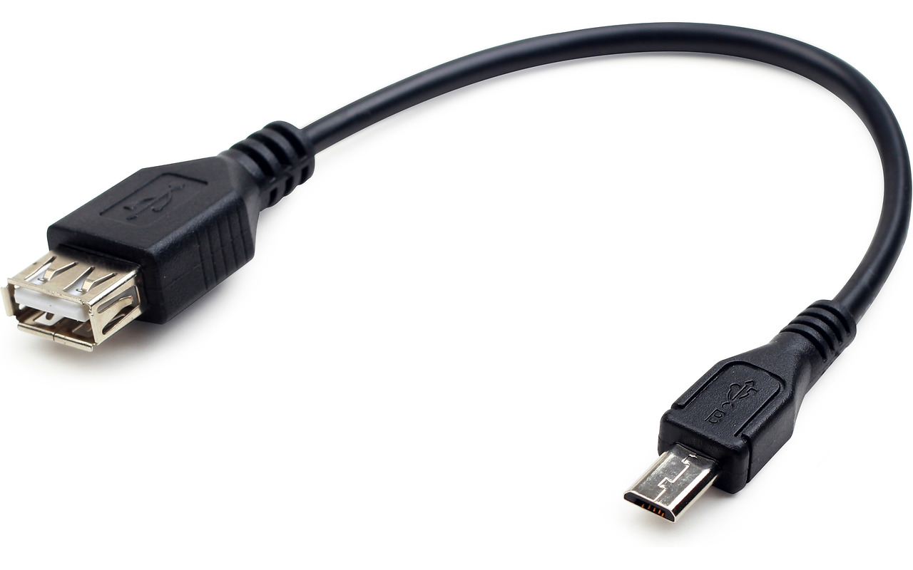 Cable Cablexpert  A-OTG-AFBM-03 USB OTG Micro  / Black