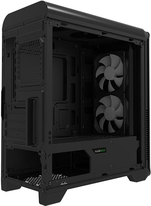 Case GameMax H601BR / mATX / no PSU / Black - Red