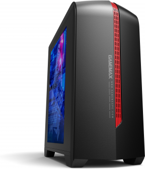 Case GameMax H601BR / mATX / no PSU / Black - Red