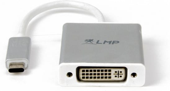 LMP USB-C to DVI adapter aluminum housing Silver
