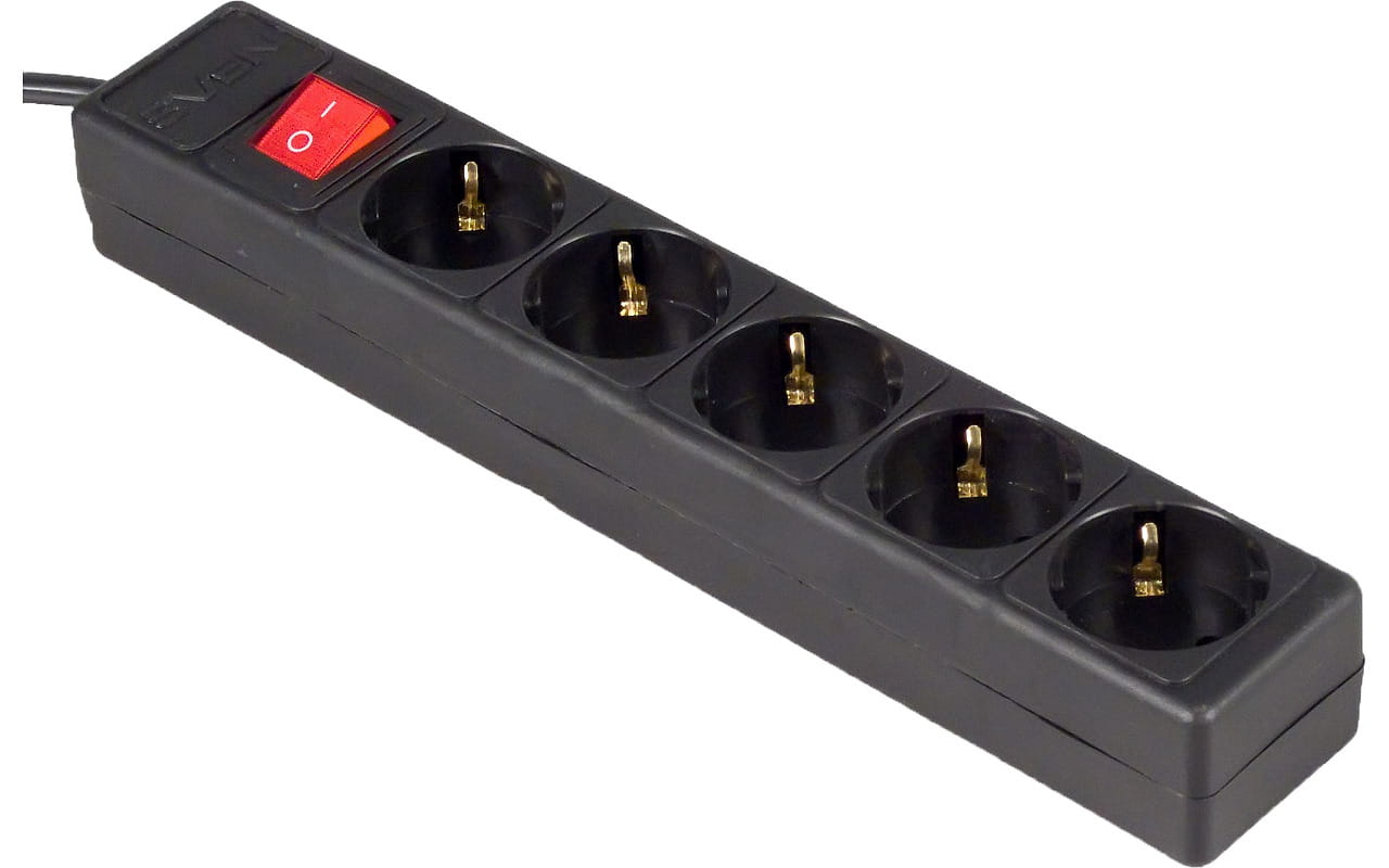 Sven Optima Base 5 Sockets 3.0m Black