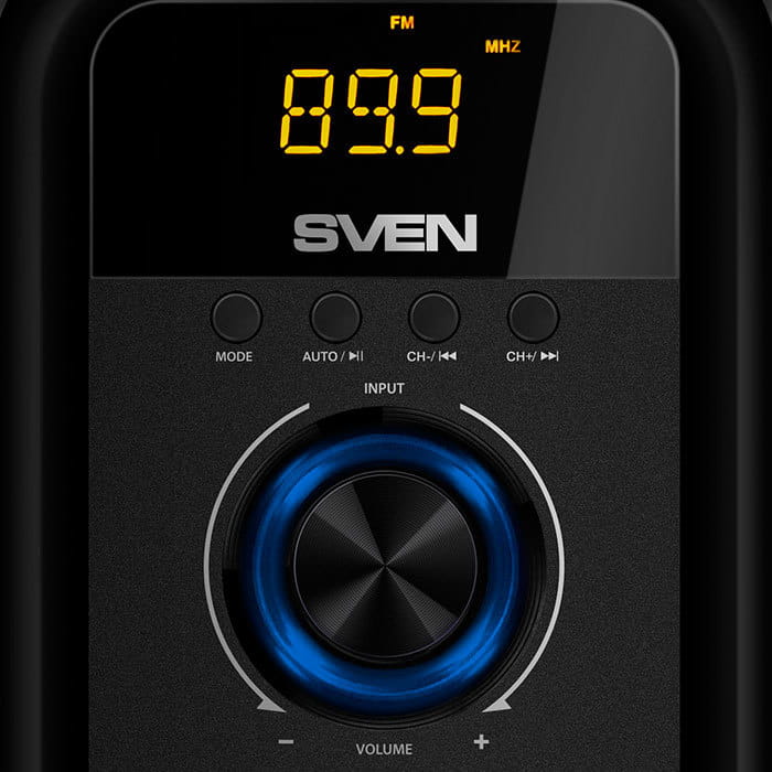 Speakers Sven MS-2051 / 2.1 / RMS 55W / Bluetooth / FM-tuner / USB & SD card / Black