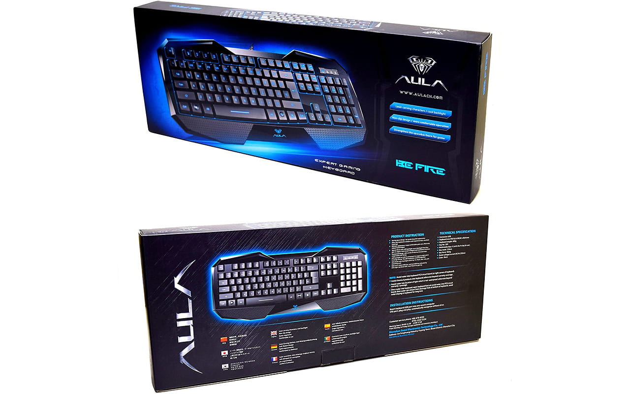 Keyboard Aula Be Fire expert illuminated