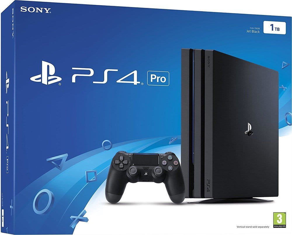Sony PlayStation 4 PRO / 1.0TB / 1x Gamepad Dualshock 4 / Black