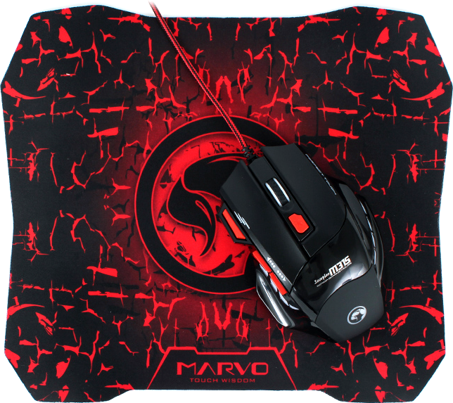 KIT MARVO M315G1 / Mouse + Mouse Pad /