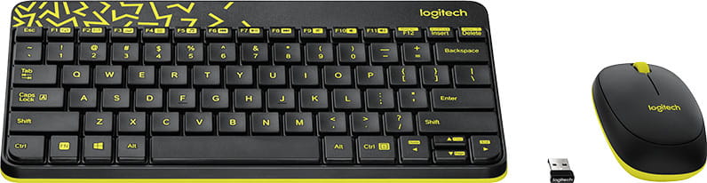 KIT Logitech Wireless Combo MK240 NANO / Keyboard + Mouse / USB / Black