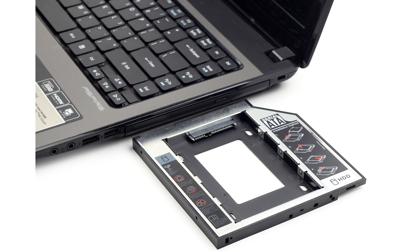 Gembird MF-95-01 / Slim mounting frame / 2.5'' to 5.25'' / up to 9.5 mm