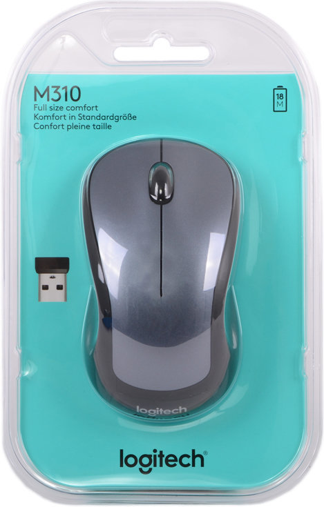 Mouse Logitech M310 / Laser / Wireless / Silver