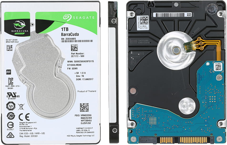 HDD Seagate ST1000LM048 / 1.0TB / 2.5" / SATA3 / 128MB / 5400rpm / 7.0mm
