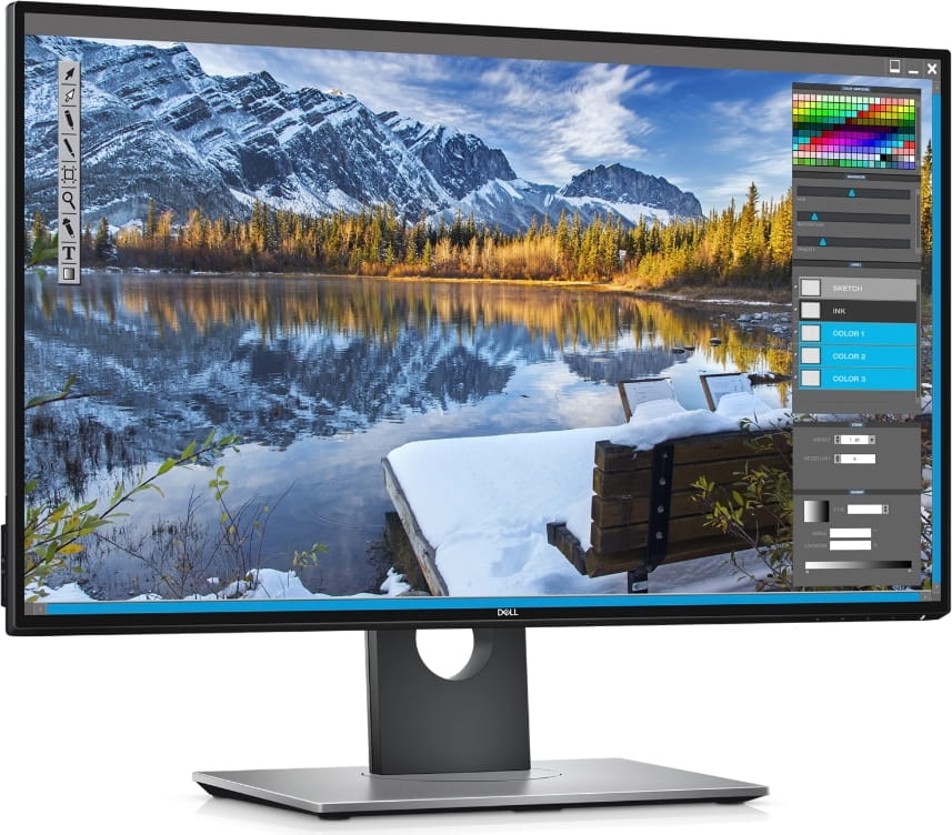 Monitor DELL UltraSharp U2518D / 25.0" IPS QHD 2560 x 1440 / 5ms / 1000:1 350cd / Pivot / sRGB coverage 99% / 5xUSB 3.0 /