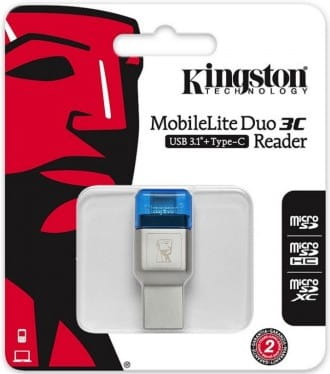 Kingston MobileLite Duo 3C USB3.1 + USB Type C FCR-ML3C