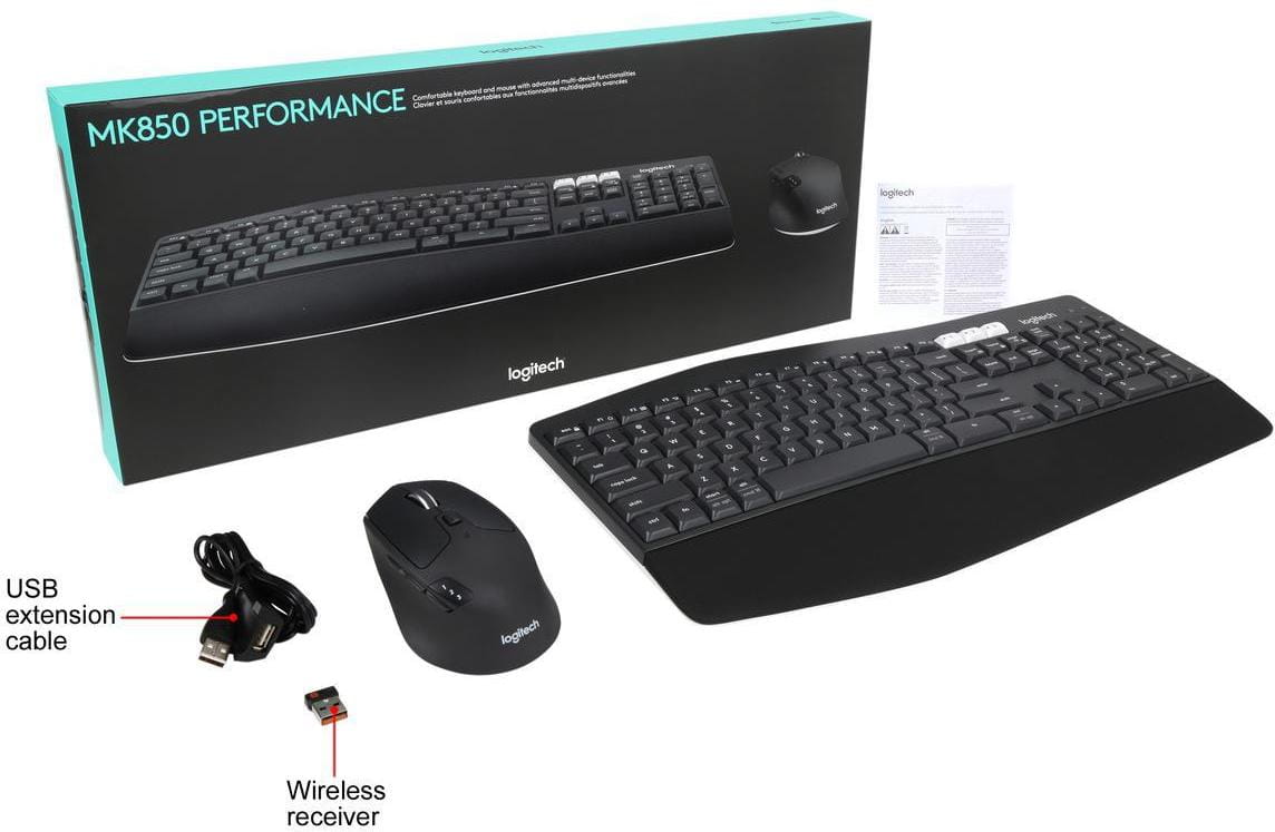 Logitech MK850 / Curved keyframe English