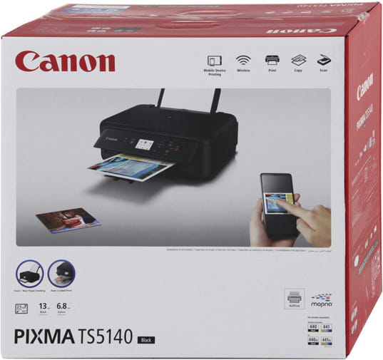 MFD Canon TS5140 Colour Print / Scanner / Copier / Card Readers / Wi-Fi + Cloud Link / Black
