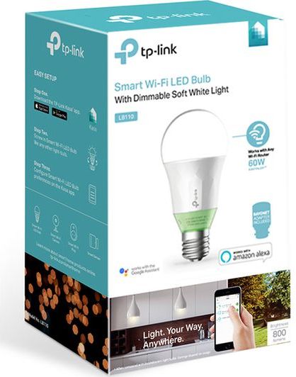 LED Bulb TP-LINK LB110 / 8W / E27 / 2700K / 800 lumens / Smart Wi-Fi