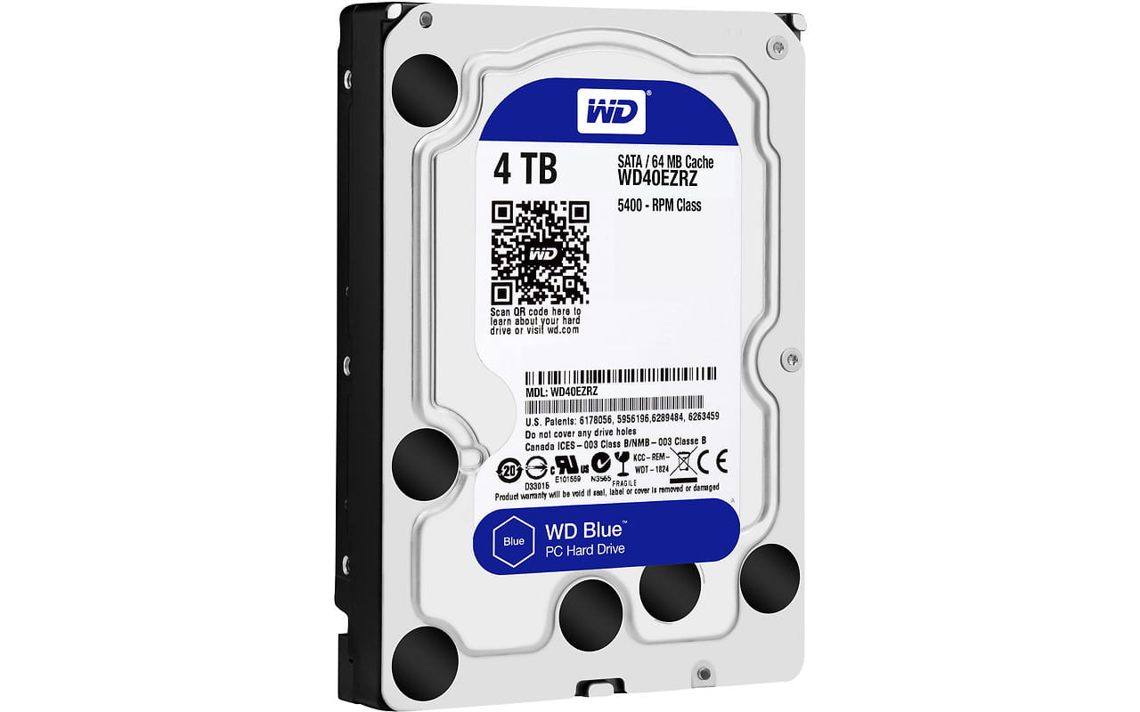 3.5" HDD Western Digital Caviar Blue / 4.0TB / SATA / 64MB / WD40EZRZ /