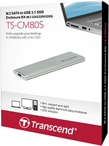 Enclosure Transcend TS-CM80S / Aluminum /
