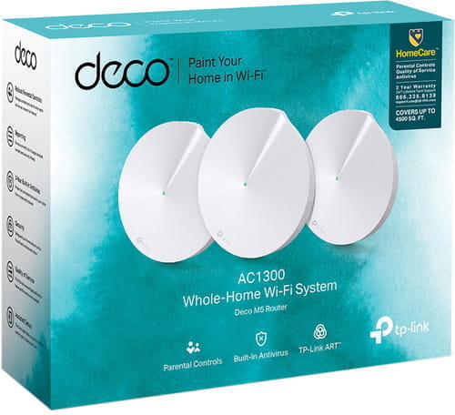 TP-LINK Deco M5 / 3-Pack / Whole Home AC1300 Mesh Wi-Fi System /