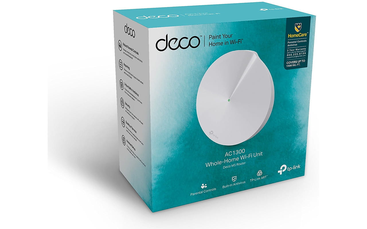 TP-LINK Deco M5 / 1-Pack / Whole Home AC1300 Mesh Wi-Fi System /