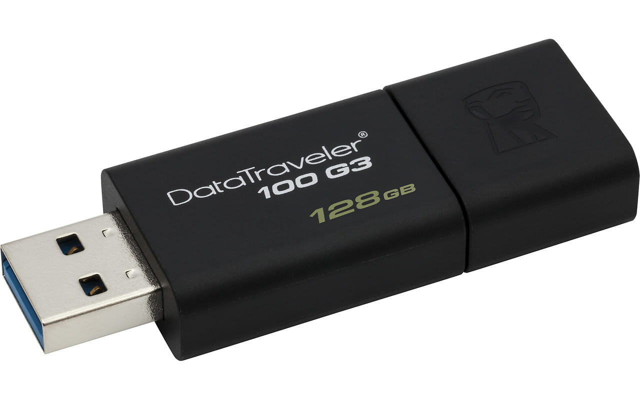 USB Flash Kingston DataTraveler 100 G3 / 128Gb / DT100G3/128GB / Black